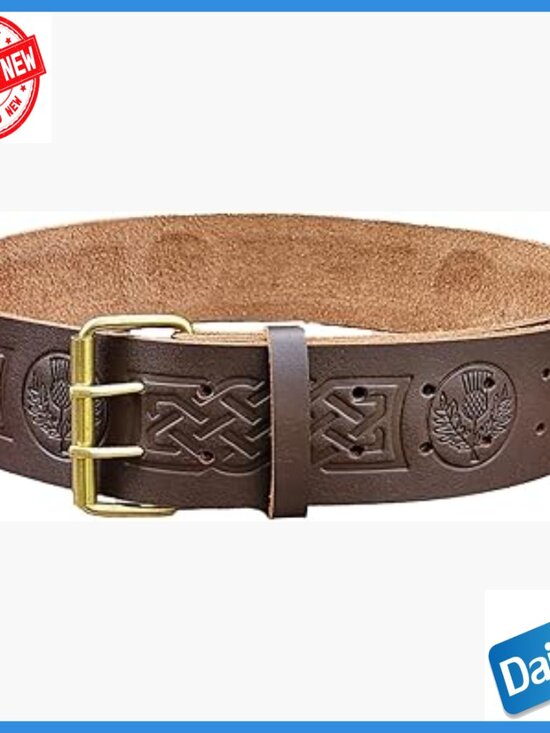 Versatta Kilts | From our friends at Inner Beast Leather  Traditional Scottish Kilt Belt, Real Cowhide Leather, 2.5\